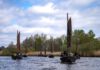 Torfkahnarmada 2026 in Bremen: Über 20 historische Kähne erreichten Findorff Torfkahnarmada 2026