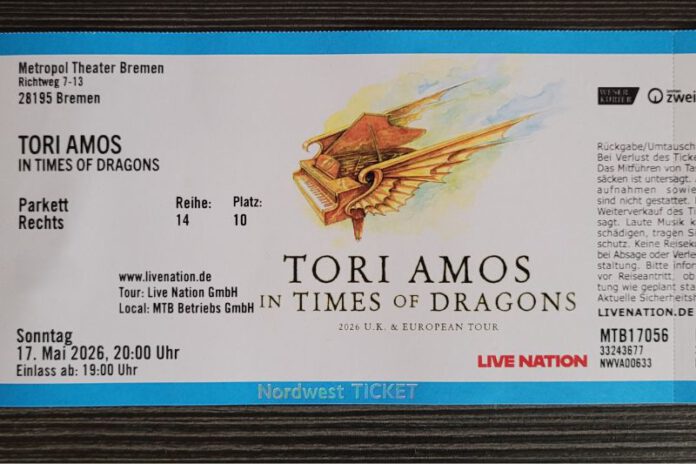 Tori Amos_ITOD_Ticket