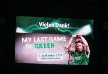 My last game in green: 42.500 Fans sagen „Bye Bye, Lutscher!“